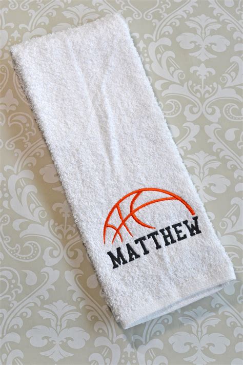 Personalized Basketball Towel 2 BST02 Basketball Gifts Etsy