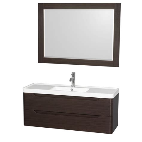 Shallow bathroom vanities keep you from cramping your style in narrow spaces. Narrow Bathroom Vanities with 8-18 Inches of Depth