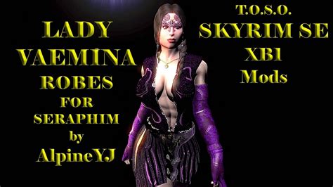 Skyrim Mods Xb1 Lady Vaermina Robes For Seraphim By Alpineyj Sexy