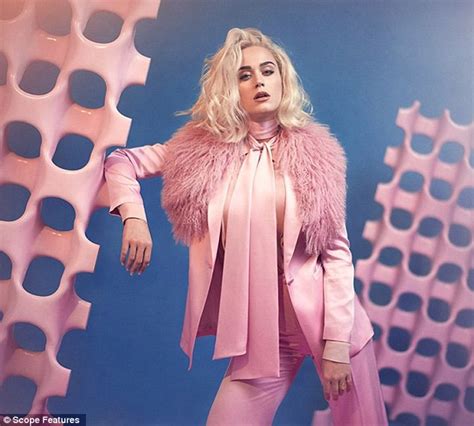 Katy Perry Rocks Vibrant Pink Suit In Shots For New Single Daily Mail