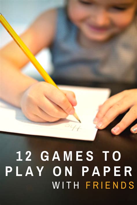 12 Fun Games To Play With Pen And Paper