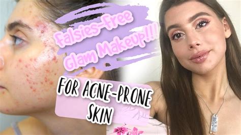 My Full Acne Coverage Falsies Free Glam Makeup Routine Chit Chat