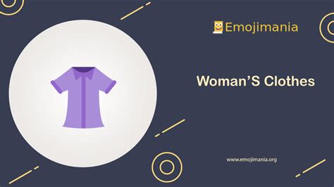 👚 Meaning Womans Clothes Emoji Copy And Paste