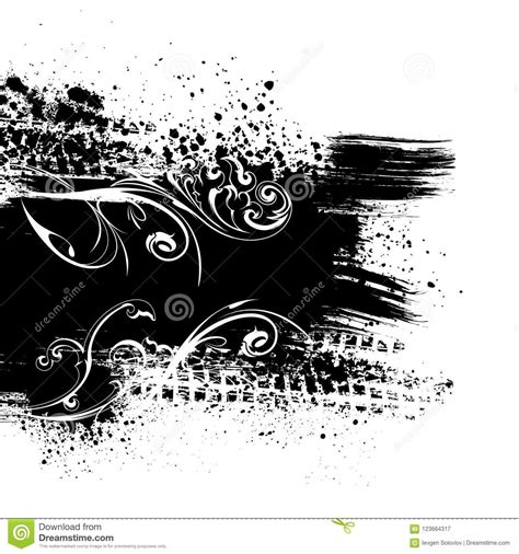 Black Splash Background Stock Vector Illustration Of Design 123664317
