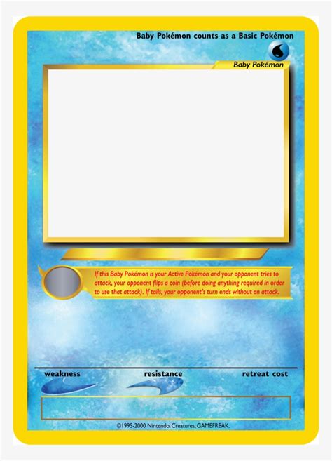 Download Tcg Blanks Neo Jumbo Pokemon Trading Card Blank Hd