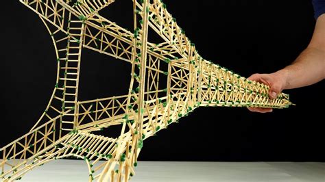 Making The Eiffel Tower From Matches Youtube