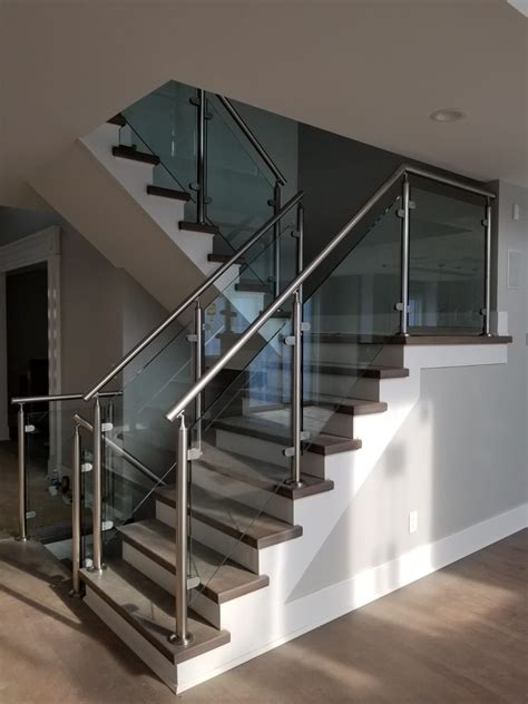 metal and glass railings railing design staircase railing design stairway design