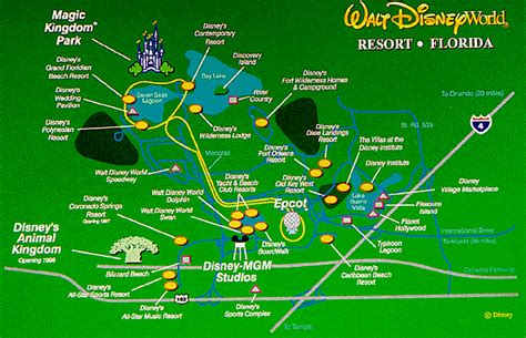 Disney Hotels Map Disney World Hotels Disney World Vacation Disney