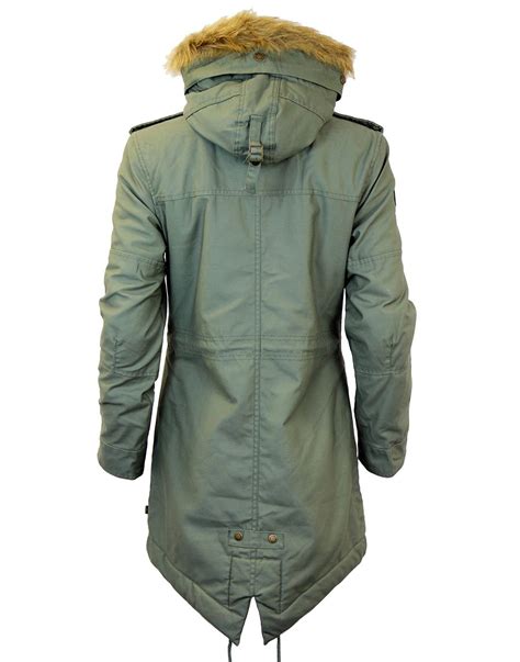 Alpha Industries Hooded Fishtail Womens Mod M65 Parka In Olive