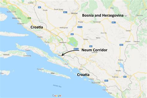 How Croatia Got The Coastline Away From Bosnia Amusing Planet