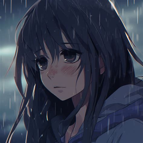 Lonely Girl In Rainy Setting Hd Depressed Anime Girl Pfp Image