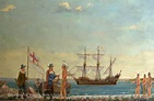 Historical Paintings of Woods Hole: Gosnold's Landing at Woods Hole