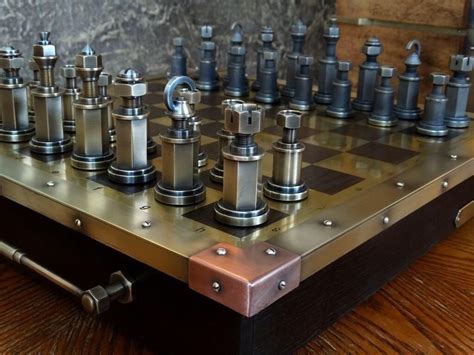 Steampunk gadgets are the brains of steampunk. This steampunk chess set https://ift.tt/2Qwf1fs | Chess set, Steampunk diy, Chess board
