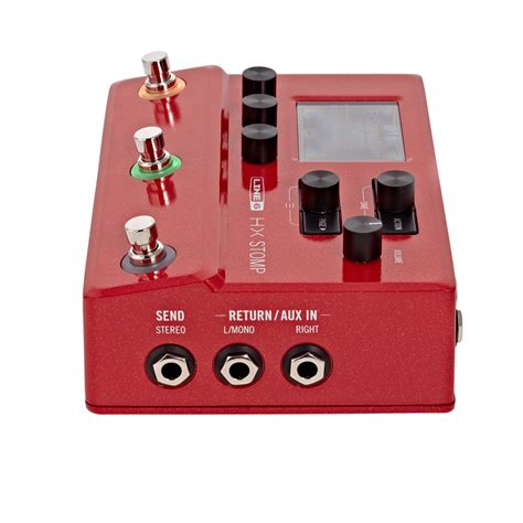 DISC Line 6 Helix HX Stomp Multi Effects Pedal Ltd Ed Red At Gear4music