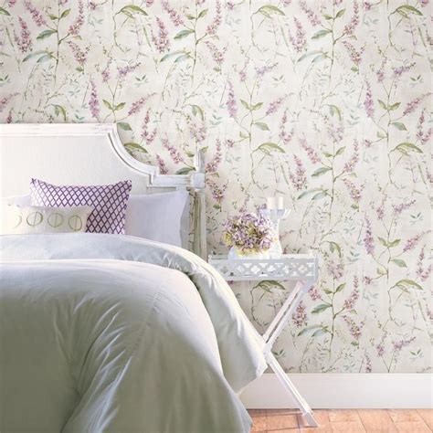 Floral Sprig Peel And Stick Wallpaper Roommate Decor Peel And Stick