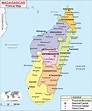 Political map of Madagascar - Map of political map of Madagascar ...