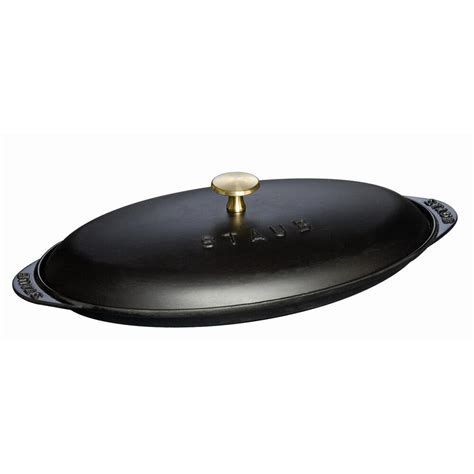 Staub Cast Iron Covered Fish Pan Sur La Table