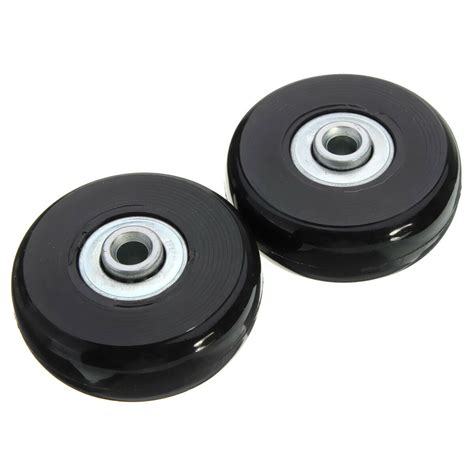 2 Set Od 50mm Luggage Suitcase Replacement Wheels Repair Kit Axles