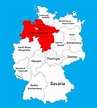 Mappa Dello Stato Di Bassa Sassonia, Bassa Sassonia, Germania, Siluetta ...