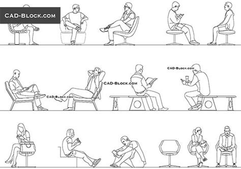 Office Chairs Autocad Blocks Free Download