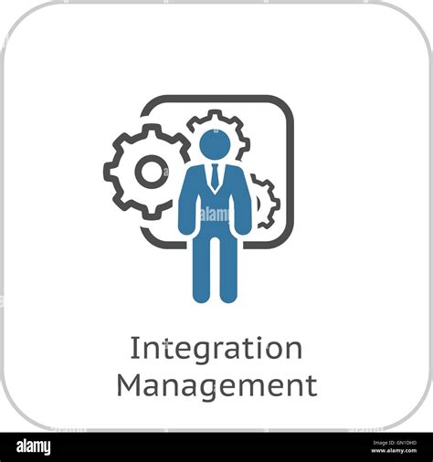Integration Management Icon Flat Design Stock Vector Image And Art Alamy