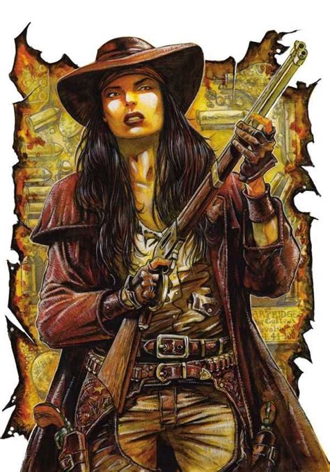 APACHE SKIES 2 Female Gunslinger Apache Sky Wierd West Weird West