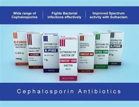 Wide Range Of Cephalosporins Injectables Kilitch Drugs India Ltd