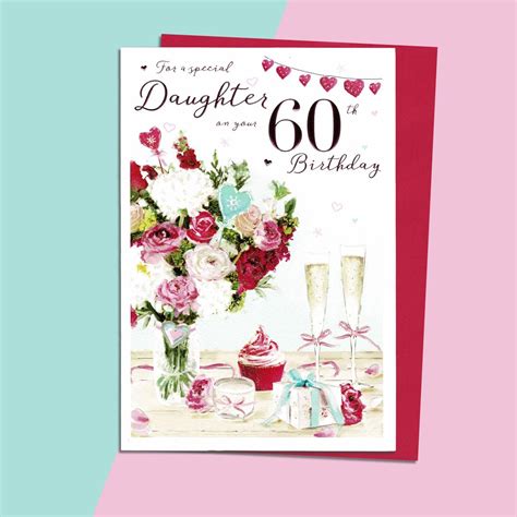 Daughter Birthday Handmade Embellished Greeting Card Cards Daughter Birthday Card With