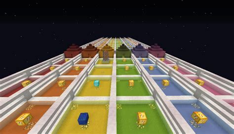 The goal of the game is to ensure that players run around the track and destroy successful blocks. Download Lucky Block Race map for Minecraft 1.8 for free