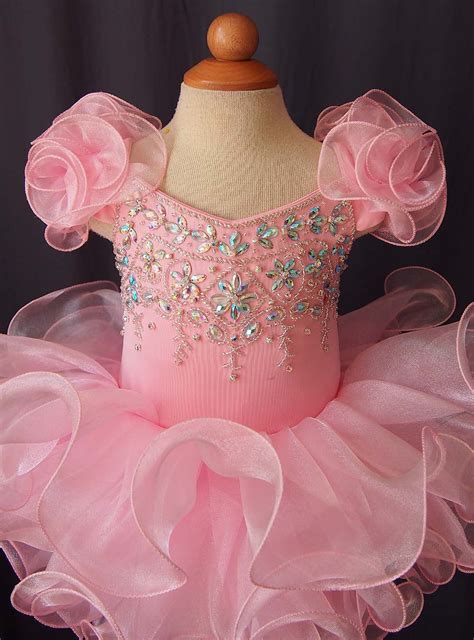 16 Color Infanttoddlerbabychildrenkids Cupcake Pageant Dress G053