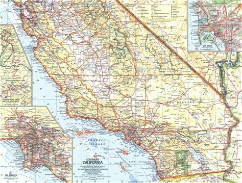 Southern California County Map With Cities And Travel Information Map