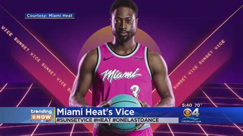 Trending Miami Heat Unveil New Sunset Vice Uniforms Youtube