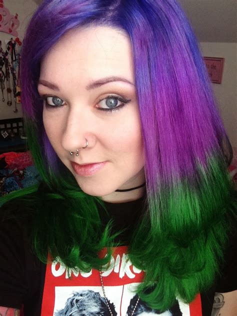 Omglitzy Purple And Green Hair