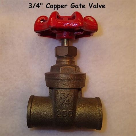 Quantity Of 1 34 Brass Gate Valve Use With Copper Pipe Ebay