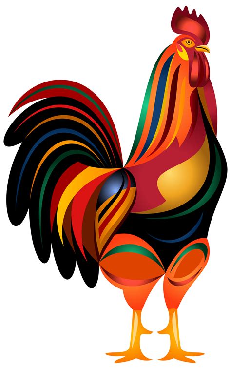 Rooster Transparent Clip Art Image Clipartix