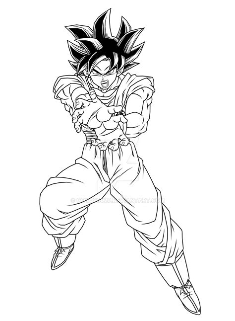 Coloriage Dragon Ball Goku Ultra Instinct Shintanuxb