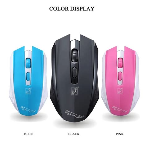 Pink 24ghz Wireless Mouse Black Ergonomics Accurate Optical Mouse