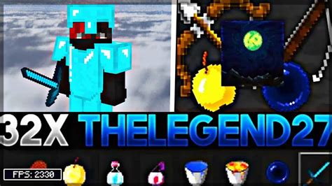 Thelegend27 32x Mcpe Pvp Texture Pack Fps Friendly Youtube