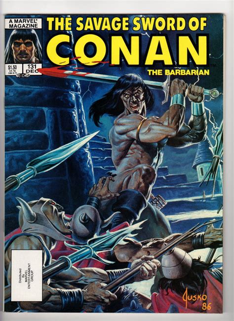 The Savage Sword Of Conan The Barbarian Volume 1 No 131 December 1986