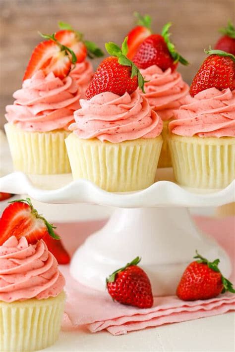 Strawberries And Cream Cupcakes Recipe The Best Strawberry Dessert