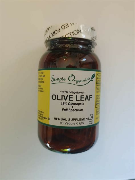 Simple Organics Olive Leaf 90cap Store Simple Organics