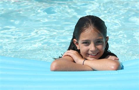 Pretty Young Girl In A Swimming Pool Stock Image Image Of Girl Summertime 32492185