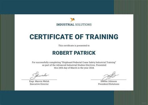 Certificate Of Training Template 3 Templates Example Templates