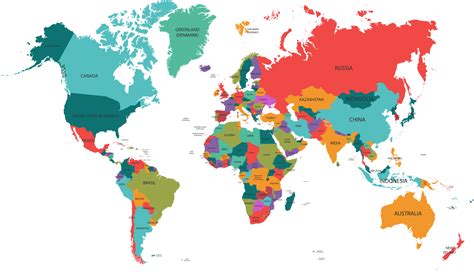 Mapa Múndi Continentes Países E Estados Mapa Do Mundo Mapa Mundi