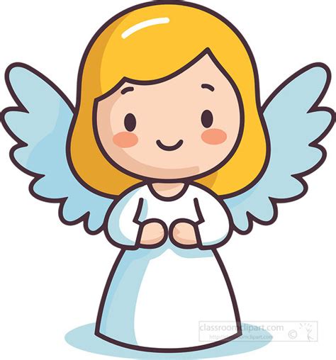 Angel Clipart Cartoon Style Cute Angel
