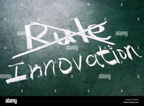Break The Rule For Innovation Stock Photo Alamy