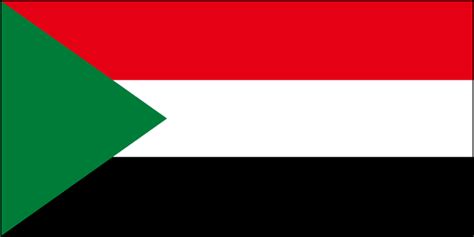 スーダン共和国の国旗のフリー素材