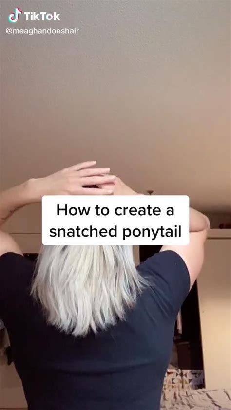 High Ponytail Hack Video In Short Hair Ponytail High Ponytail