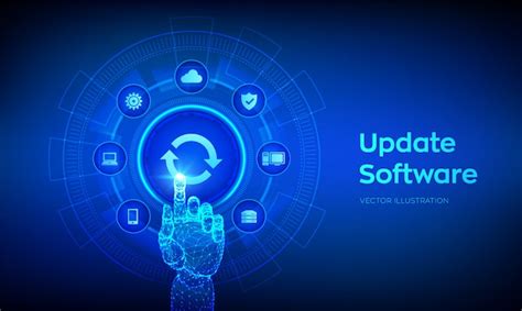 Premium Vector Update Software Upgrade Software Version Concept On