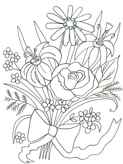 37 Best Ideas For Coloring Bouquet Of Flowers Coloring Page